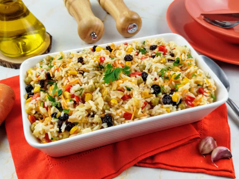 Receita de Arroz à grega simples
