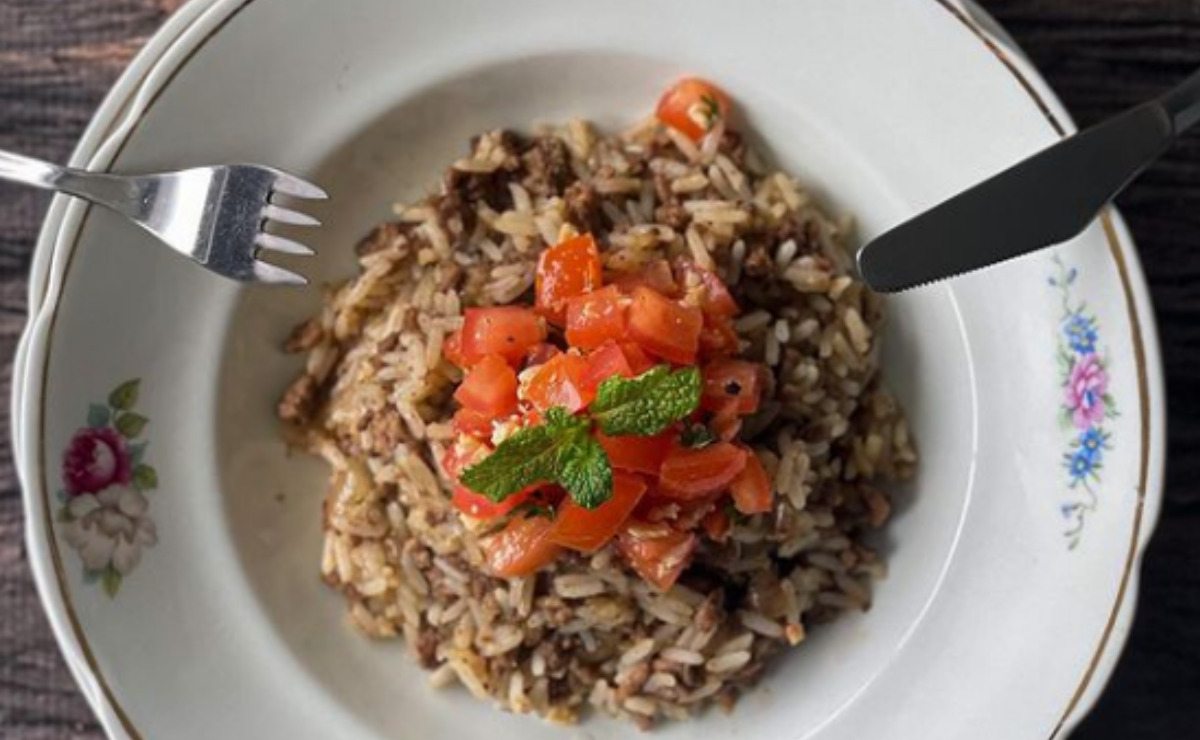 Arroz árabe com especiarias