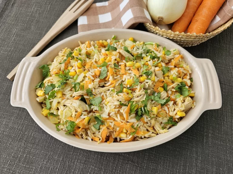 Receita de Arroz colorido