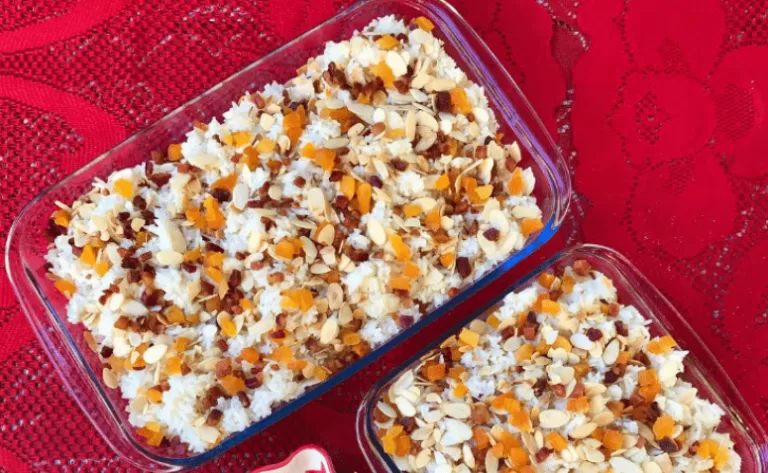 Receita de Arroz com amêndoas, bacon e damasco