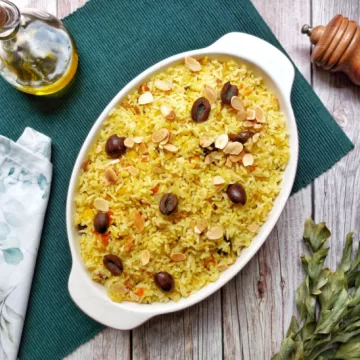 Arroz com bacalhau