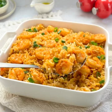 Arroz com camarão