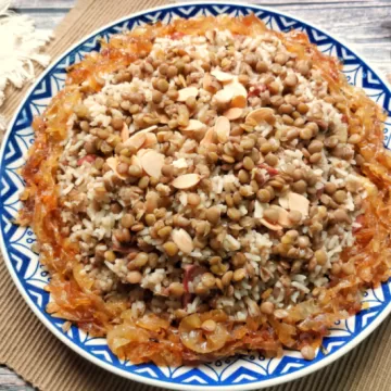 Arroz com lentilha
