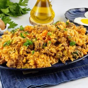 Arroz com moela