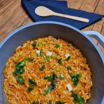 Arroz cremoso com cenoura