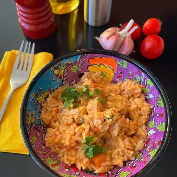 Arroz cremoso com frango