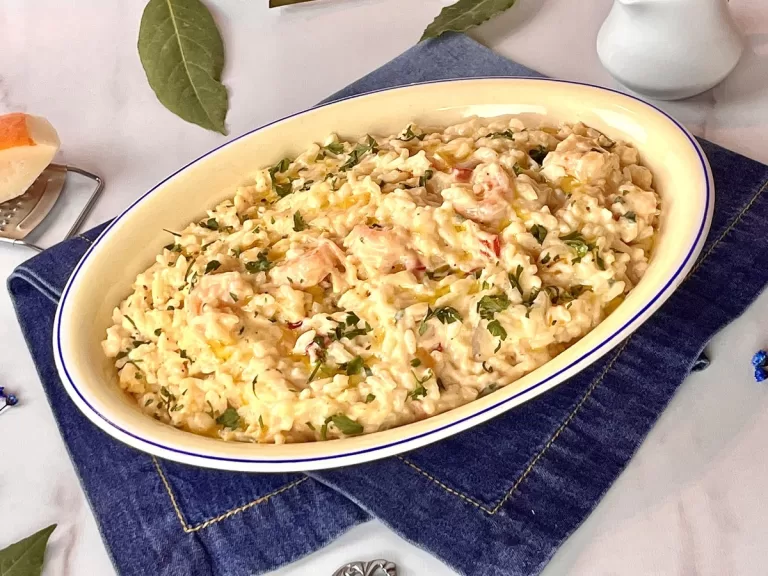 Receita de Arroz cremoso de camarão