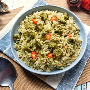 Arroz de brócolis
