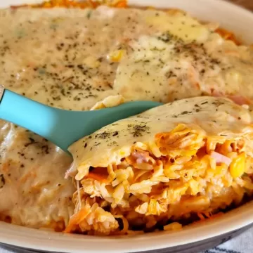 Arroz de forno com frango fácil