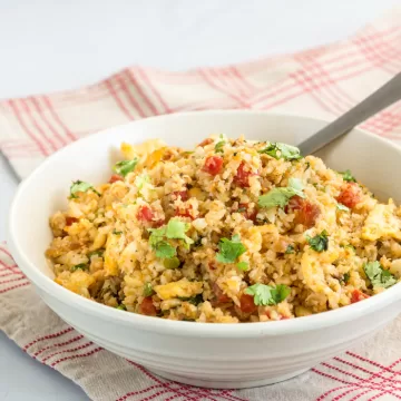 Arroz temperado frito