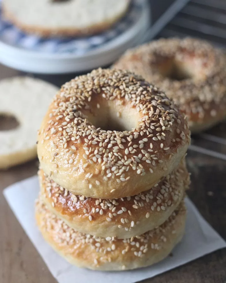 Receita de Bagels caseiros