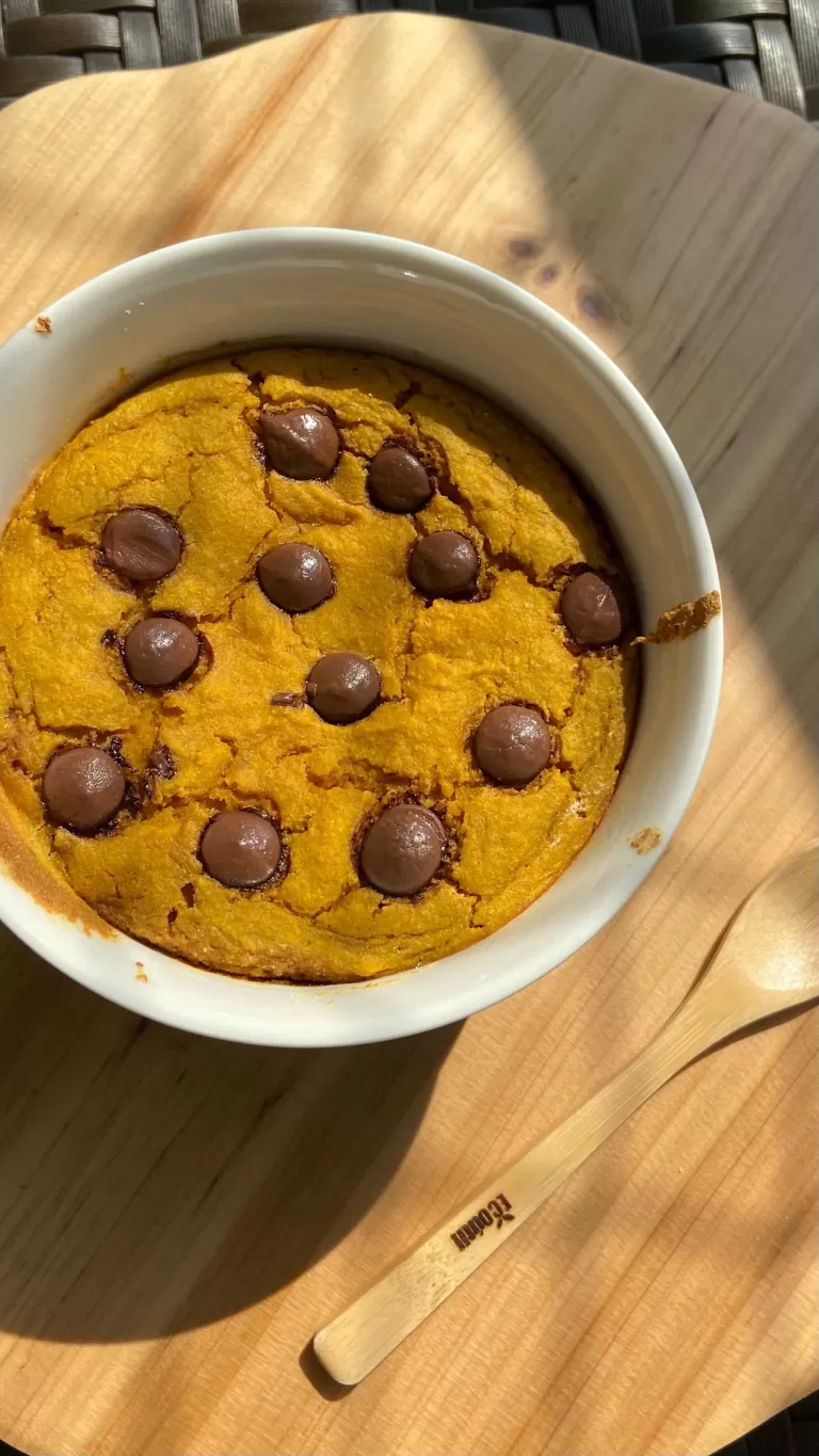 Receita de Baked oats de cenoura vegano