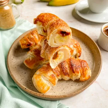 Banana folhada na Air Fryer