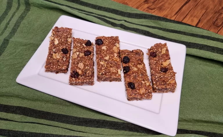 Receita de Barra de cereal de banana