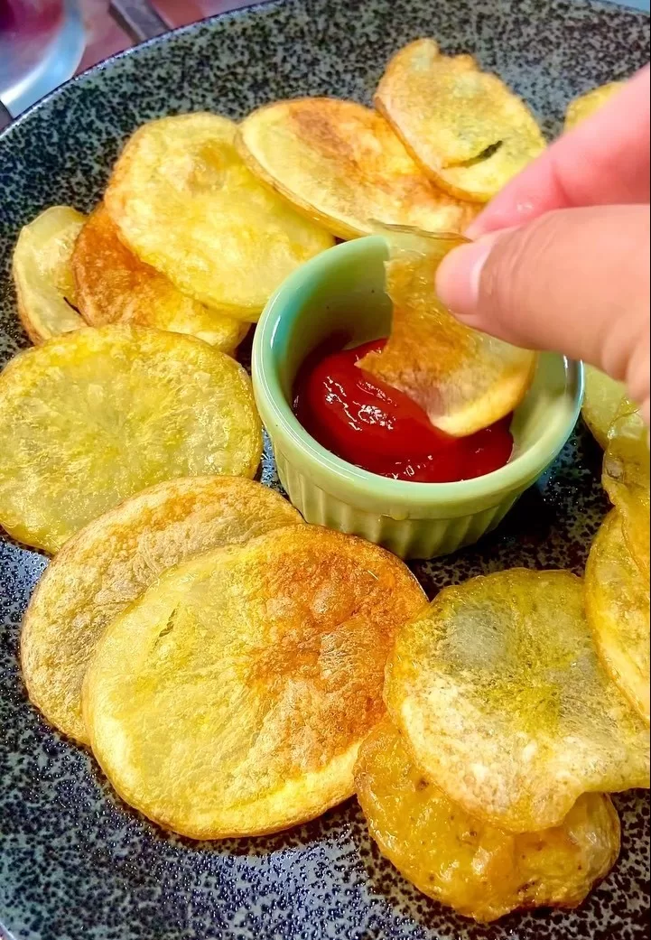 Receita de Batata chips no forno