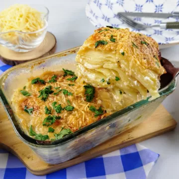 Batata gratinada na air fryer