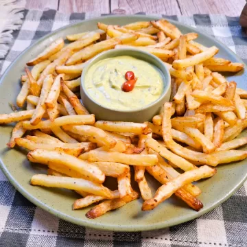 Batata na air fryer fácil e rápida
