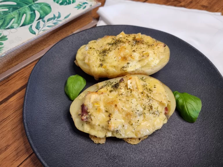 Receita de Batata recheada com bacon fácil