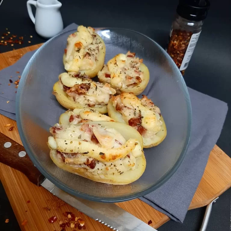Receita de Batata recheada com calabresa e bacon