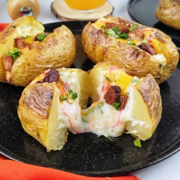 Batata recheada no forno
