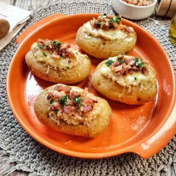 Batata recheada rápida