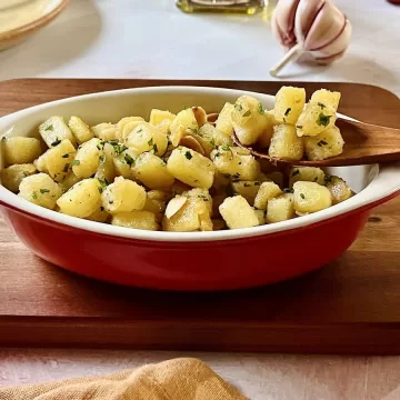 Batata sauté na frigideira