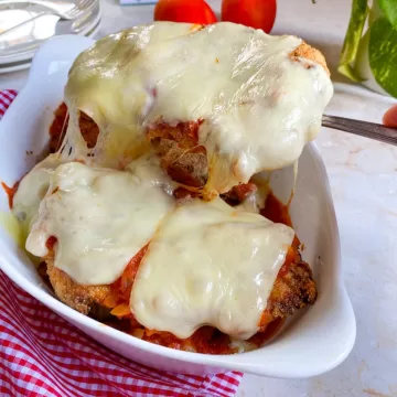 Bife à parmegiana simples