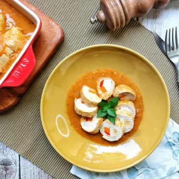 Bife de frango à rolê