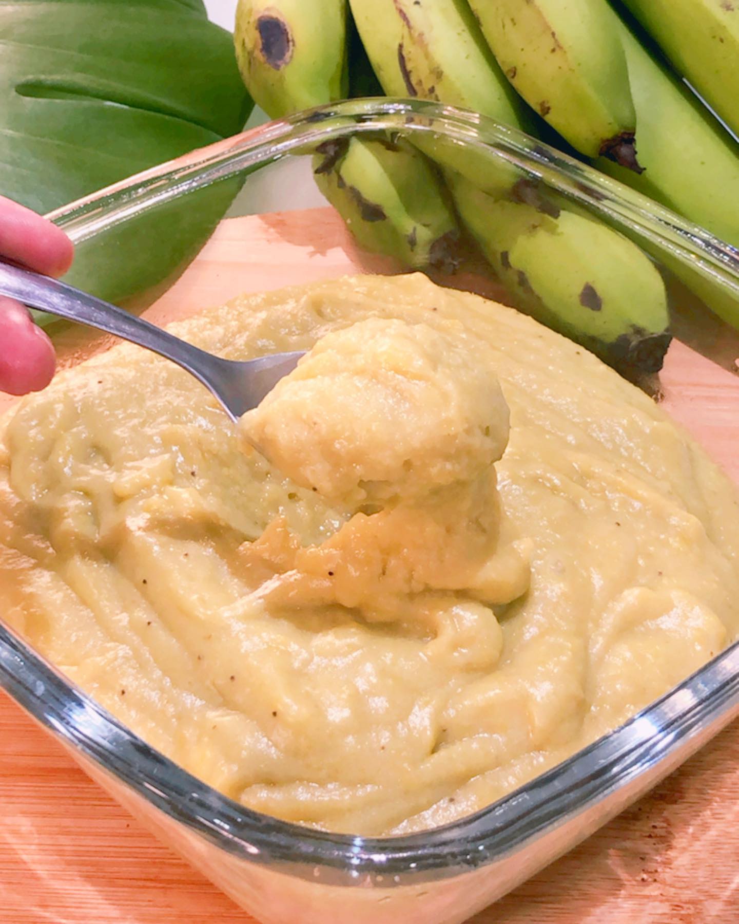 Biomassa de banana-verde