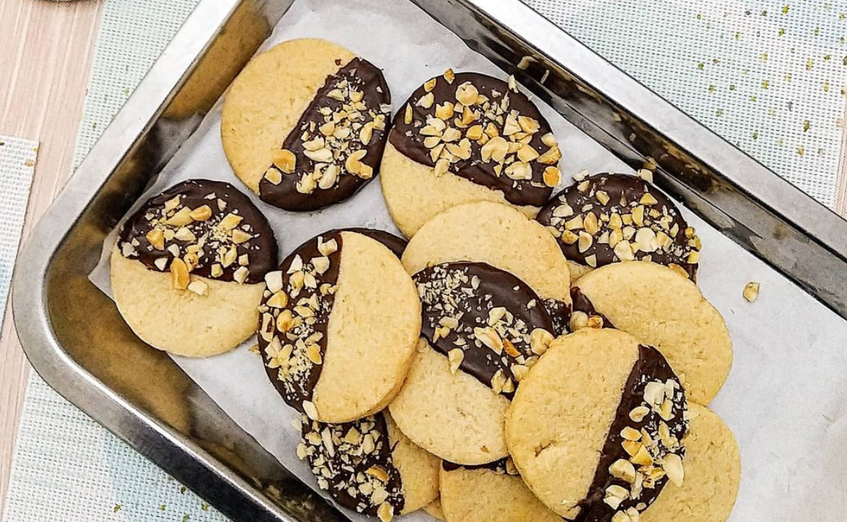Biscoito de amendoim com chocolate