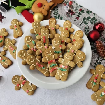 Biscoito de Natal americano (Gingerbread cookies)