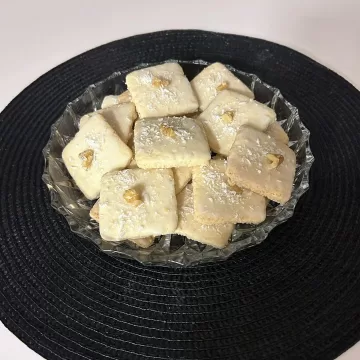 Bolacha de coco e nozes sem gluten