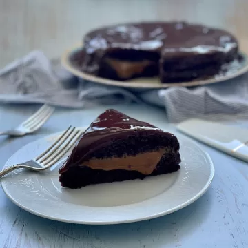 Bolinho com chocolate e mel