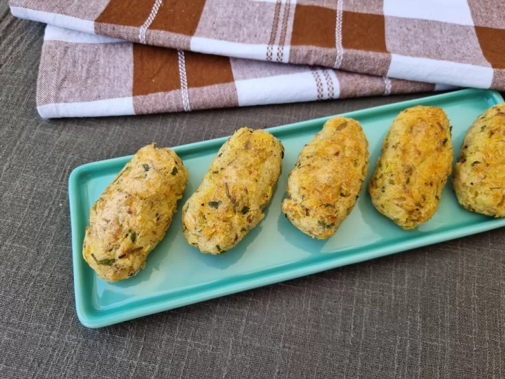 Receita de Bolinho de bacalhau assado simples