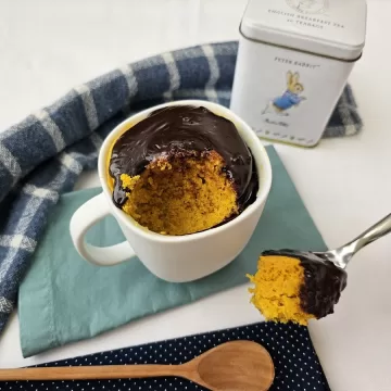 Bolinho de cenoura fit no micro-ondas