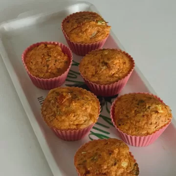 Bolinho de lentilha vermelha na airfryer