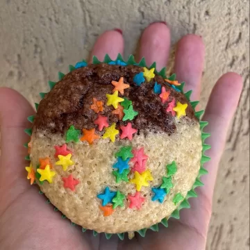 Bolinho mesclado