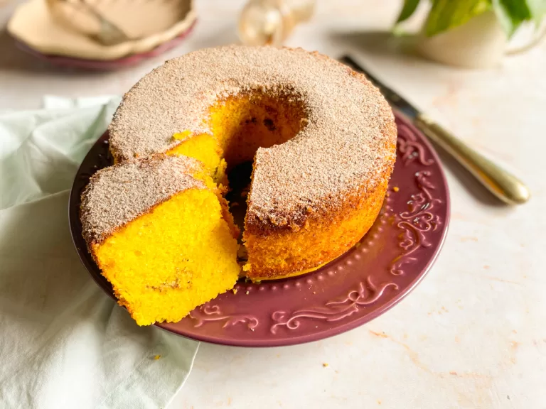 Receita de Bolo amanteigado com canela