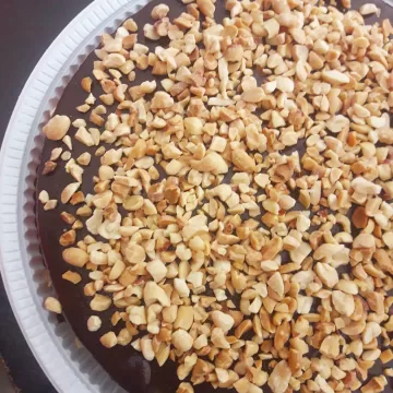 Bolo brownie vegano