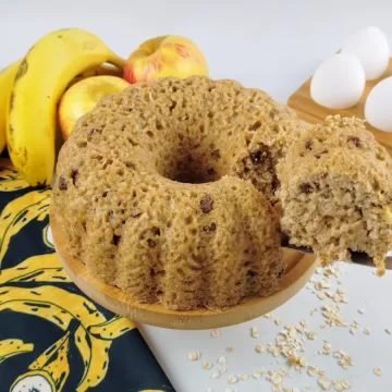 Bolo de aveia sem açúcar