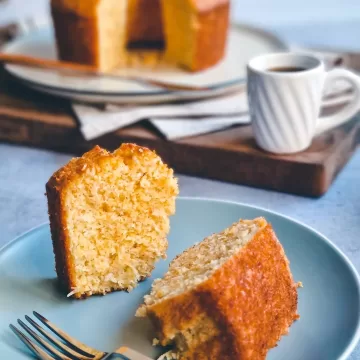 Bolo de bagaço de milho