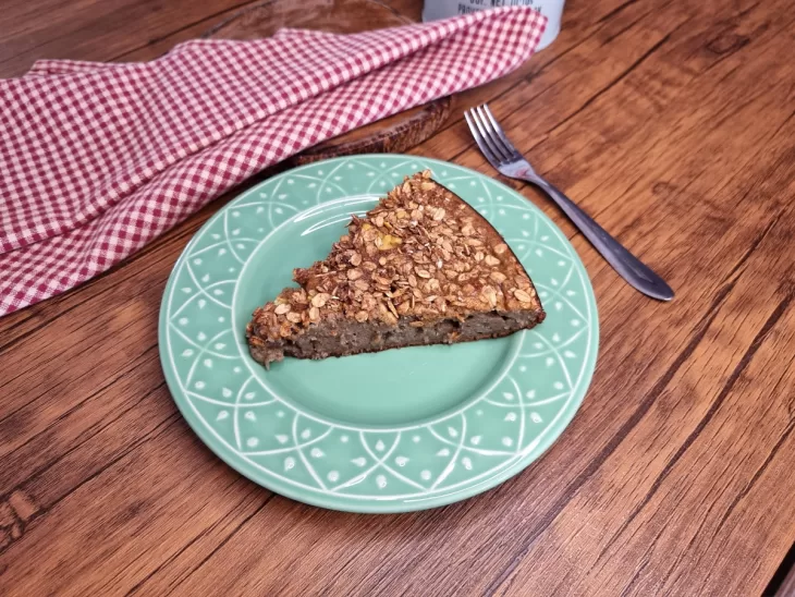 Receita de Bolo de banana com granola