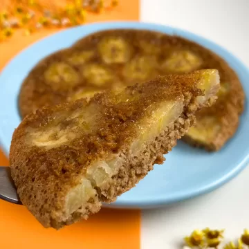 Bolo de banana de frigideira fit