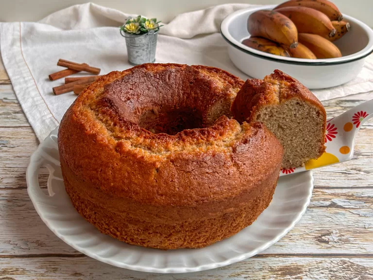 Receita de Bolo de banana simples