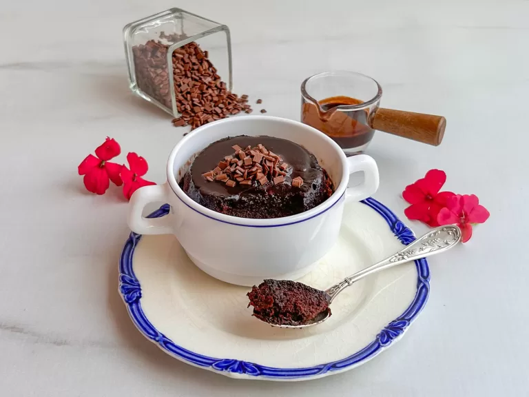 Receita de Bolo de caneca sem leite