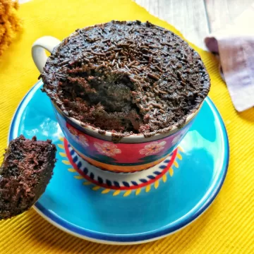 Bolo de caneca sem ovo