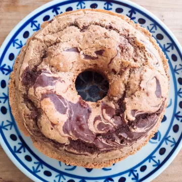 Bolo de canela mesclado