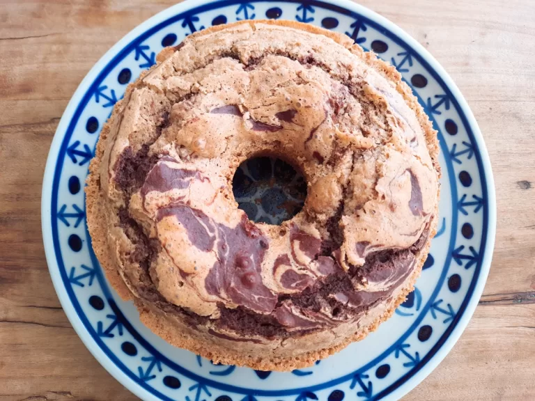 Receita de Bolo de canela mesclado