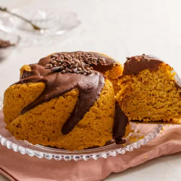 Bolo de cenoura sem açúcar