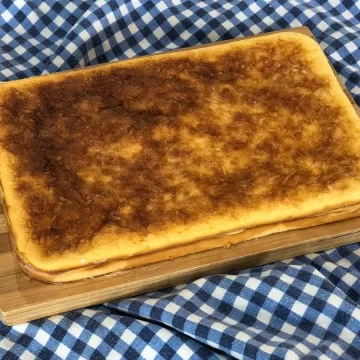 Bolo de coco cremoso de liquidificador